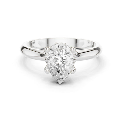Oval Lab Grown Diamond Hidden Halo Engagement Ring