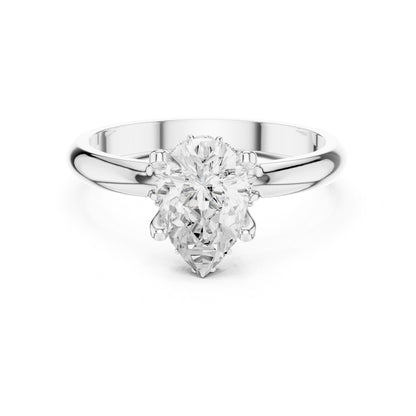 Oval Lab Grown Diamond Hidden Halo Engagement Ring