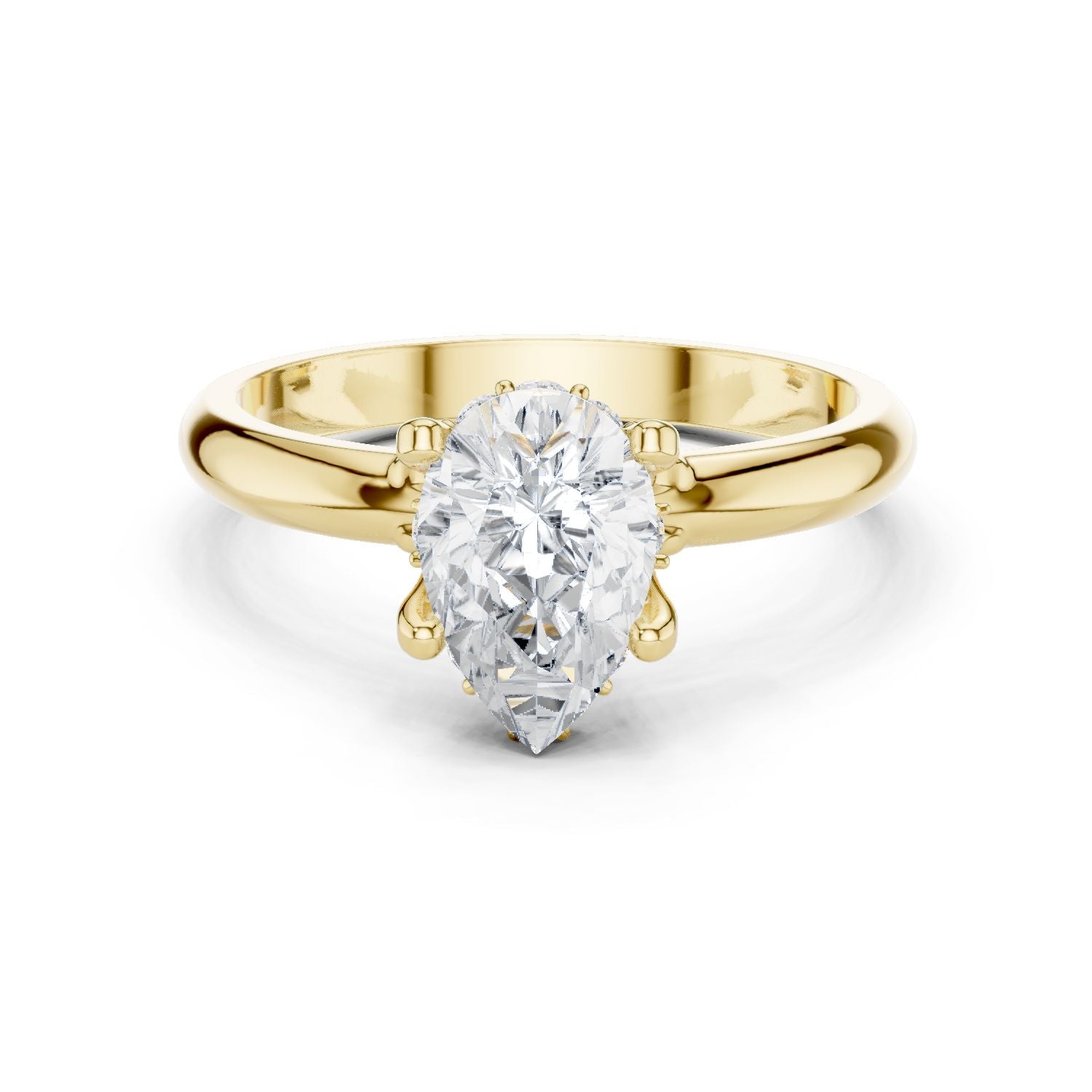 Oval Lab Grown Diamond Hidden Halo Engagement Ring