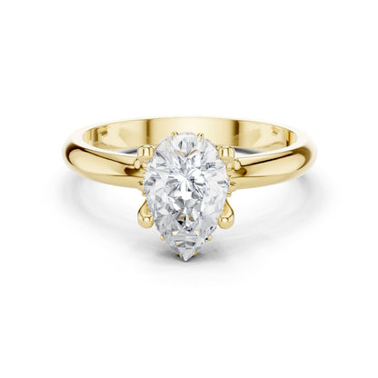 Oval Lab Grown Diamond Hidden Halo Engagement Ring