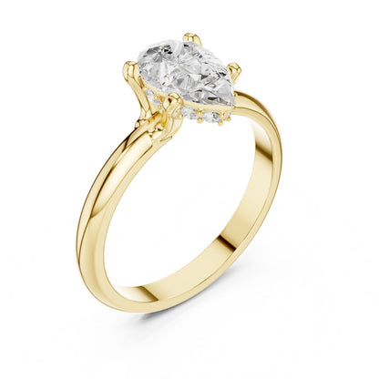 Oval Lab Grown Diamond Hidden Halo Engagement Ring