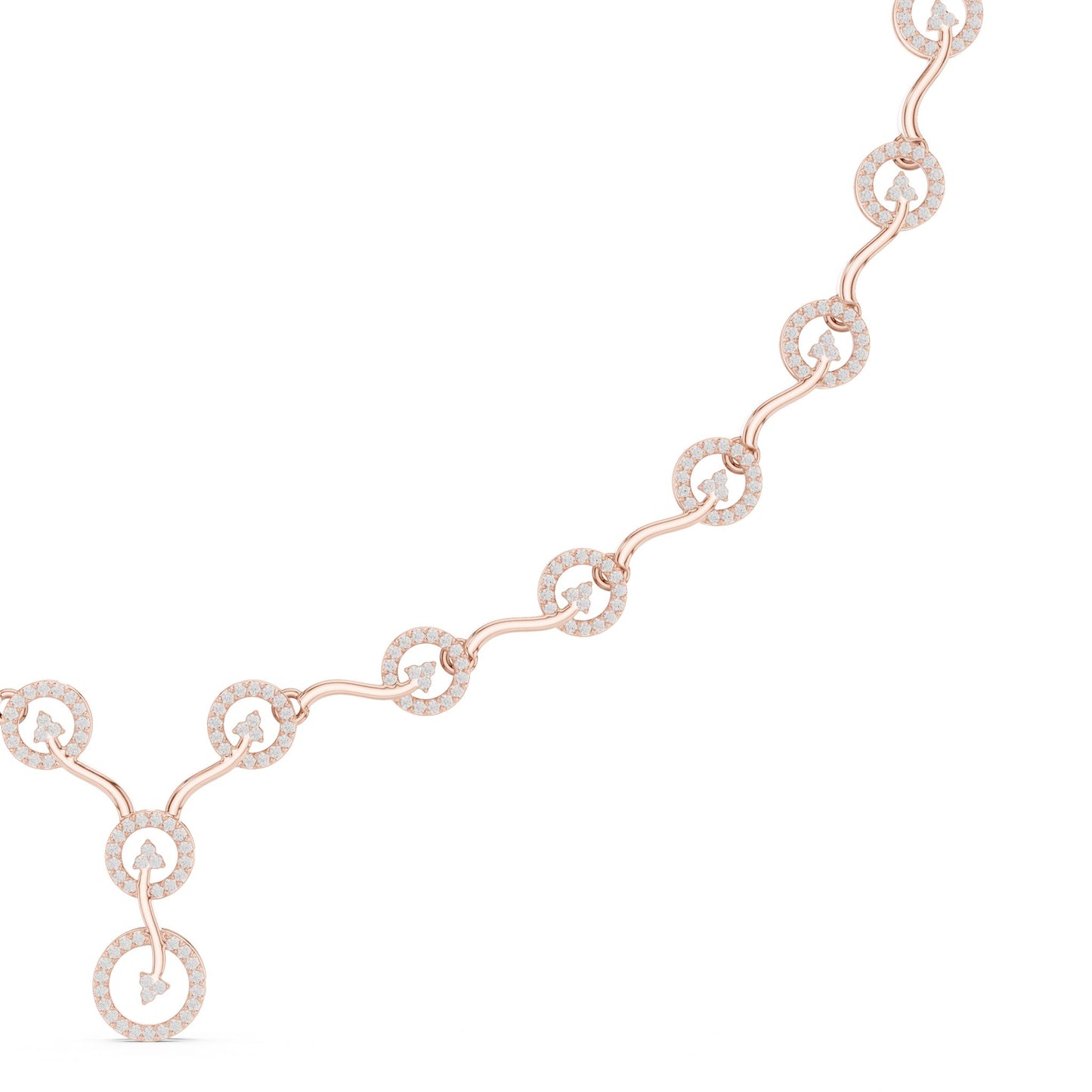 Oval Lab Grown Diamond Side-Stone Pendant