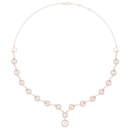 Oval Lab Grown Diamond Side-Stone Pendant