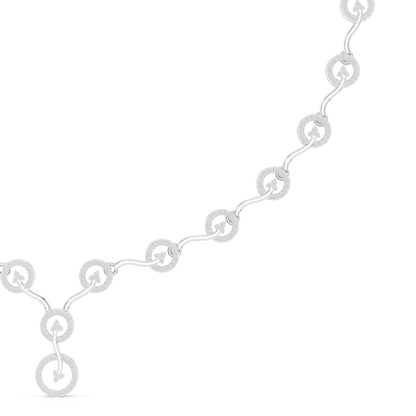 Oval Lab Grown Diamond Side-Stone Pendant