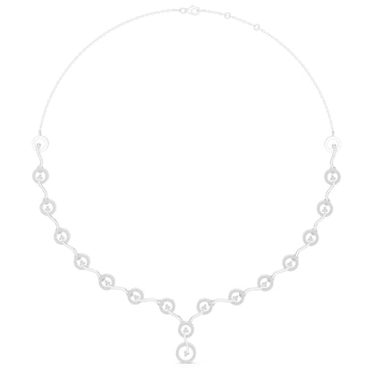 Oval Lab Grown Diamond Side-Stone Pendant