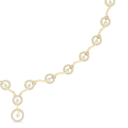 Oval Lab Grown Diamond Side-Stone Pendant