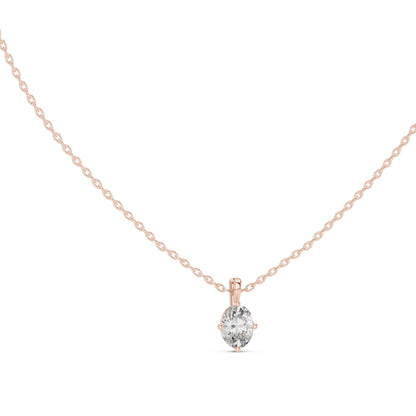 Oval Lab Grown Diamond Pendant
