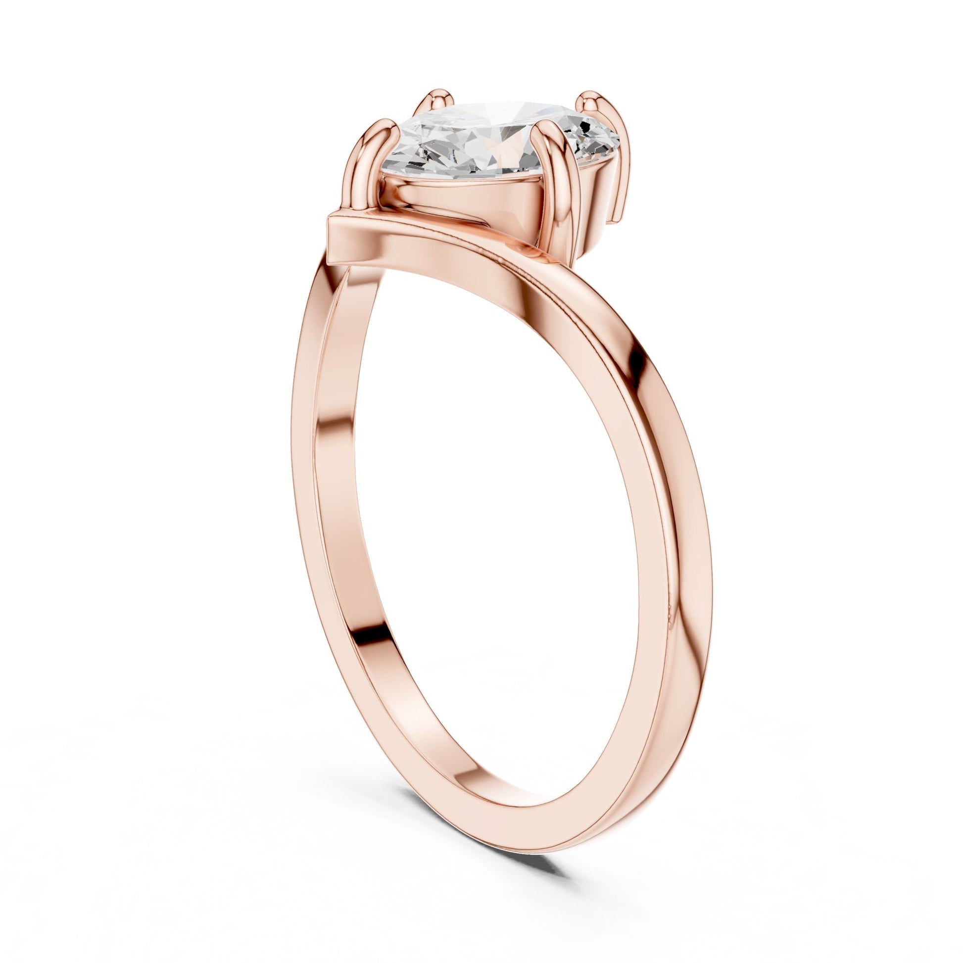 Oval Lab Grown Diamond Solitaire Engagement Ring