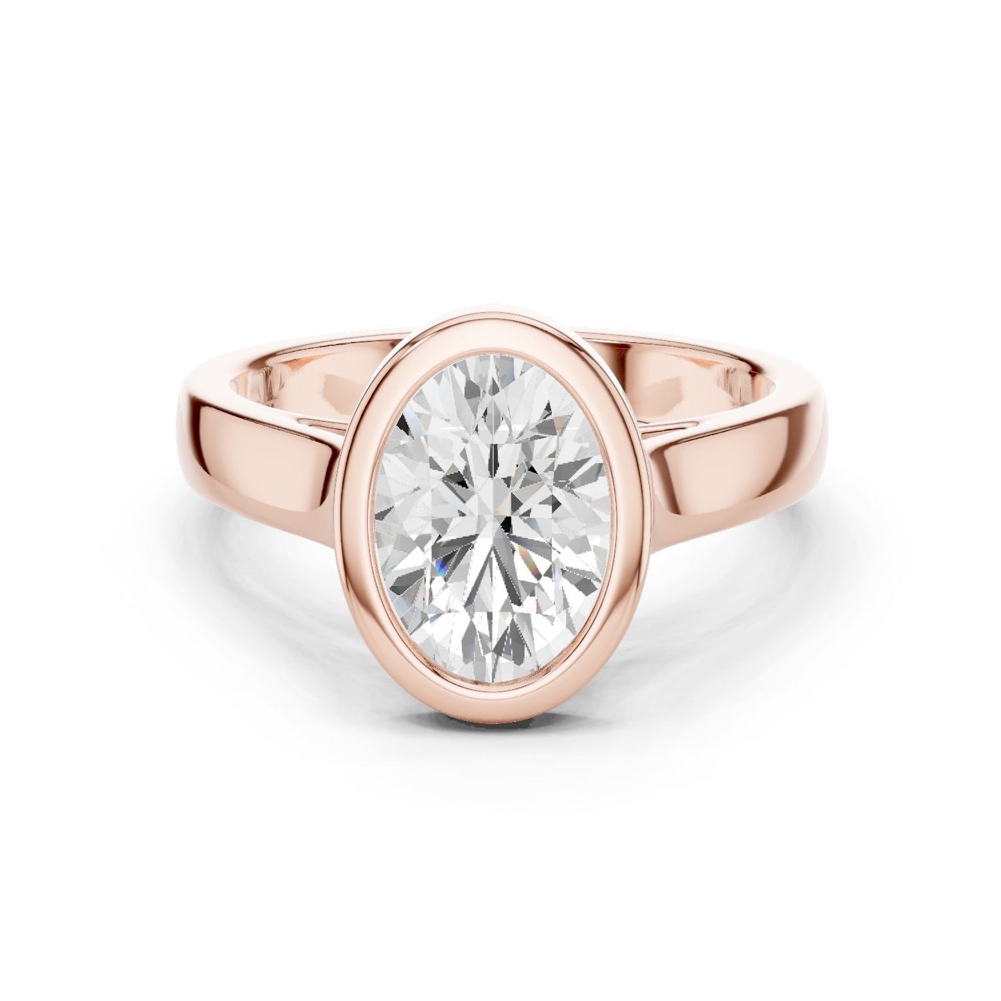 Oval Lab Grown Diamond Solitaire Engagement Ring