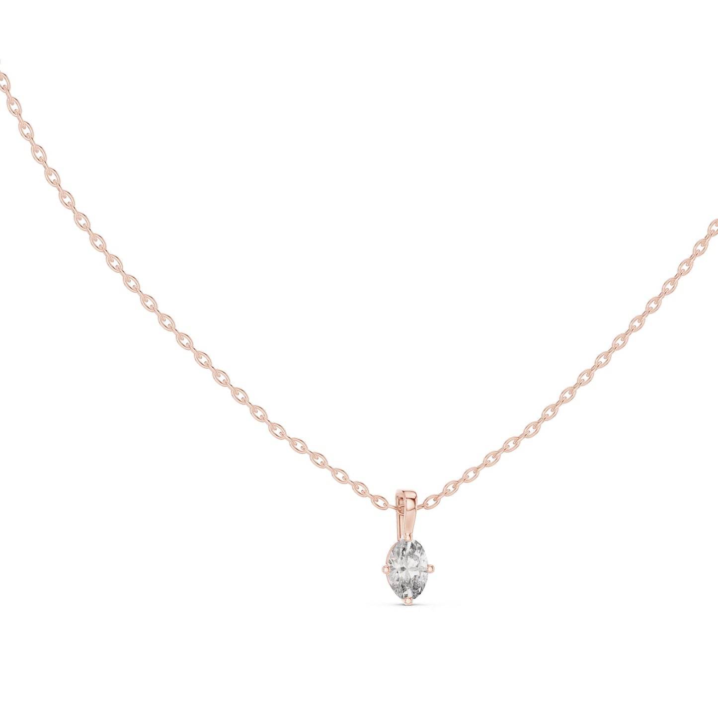 Oval Lab Grown Diamond Pendant