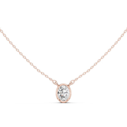 Oval Lab Grown Diamond Pendant