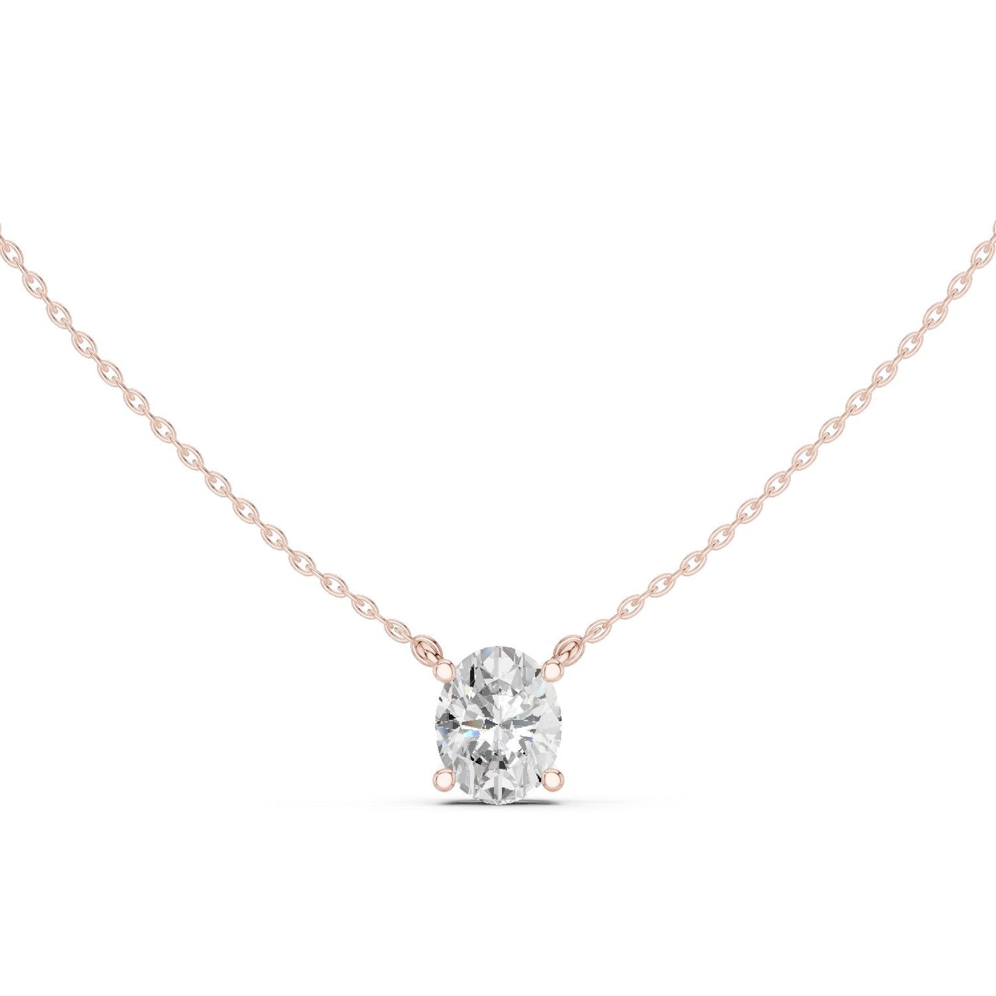 Oval Lab Grown Diamond Pendant