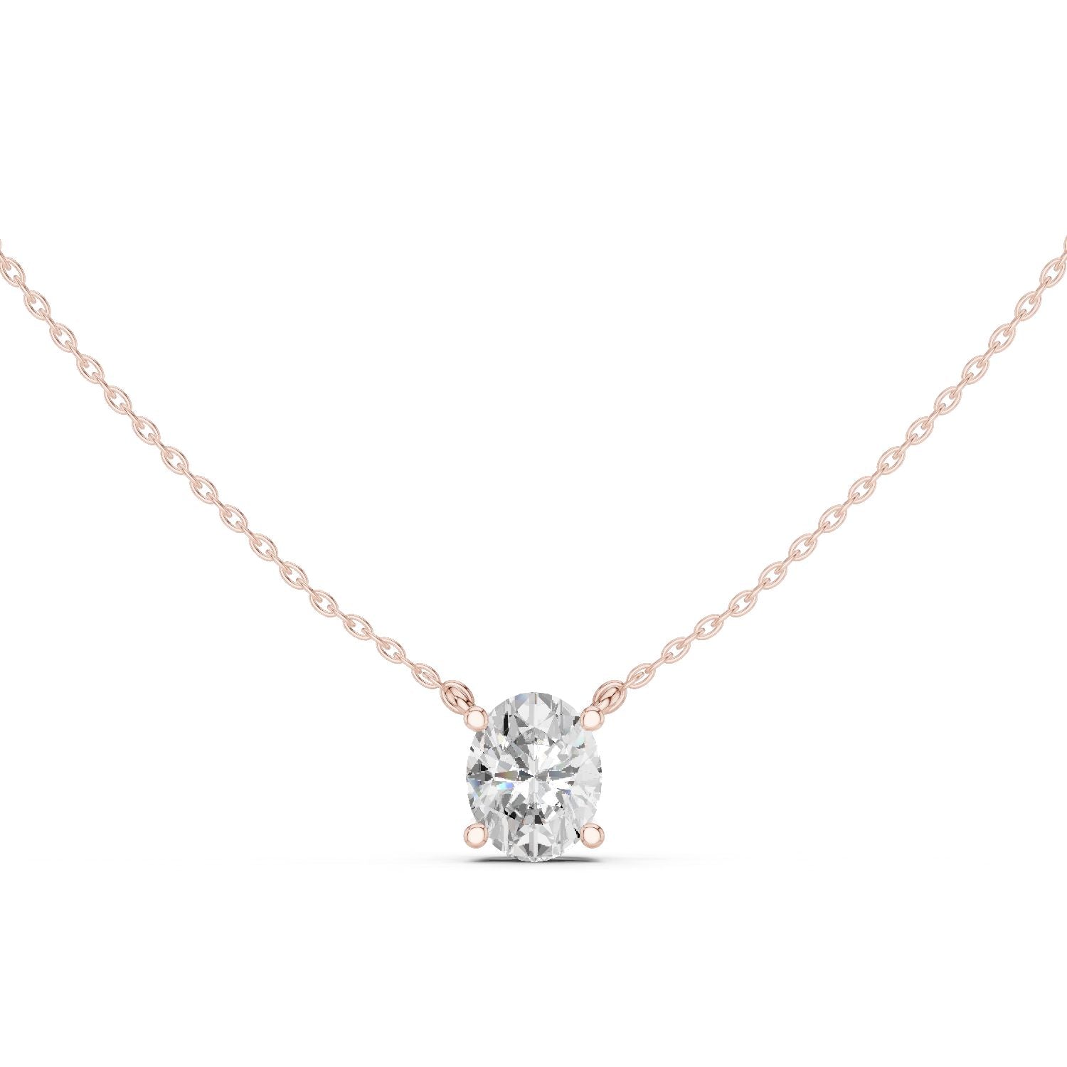 Oval Lab Grown Diamond Pendant