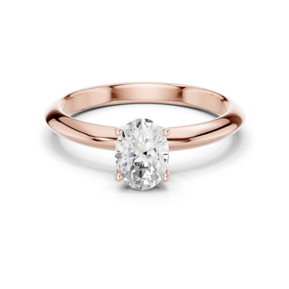 Oval Lab Grown Diamond Solitaire Engagement Ring