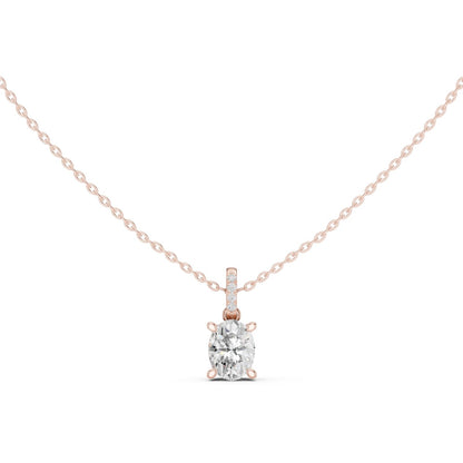 Oval Lab Grown Diamond Pendant