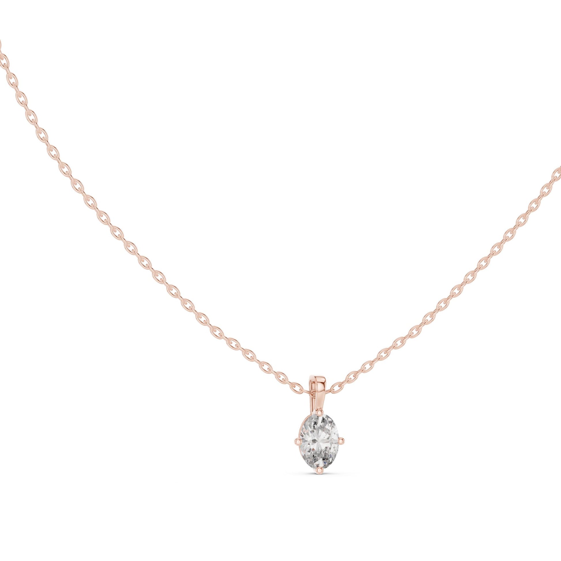 Oval Lab Grown Diamond Pendant