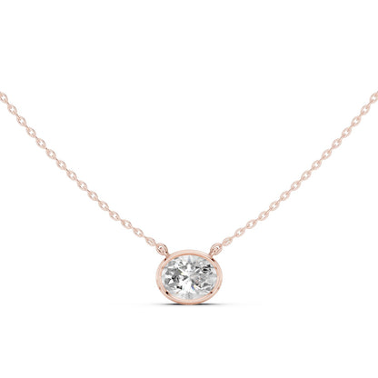 Oval Lab Grown Diamond Pendant