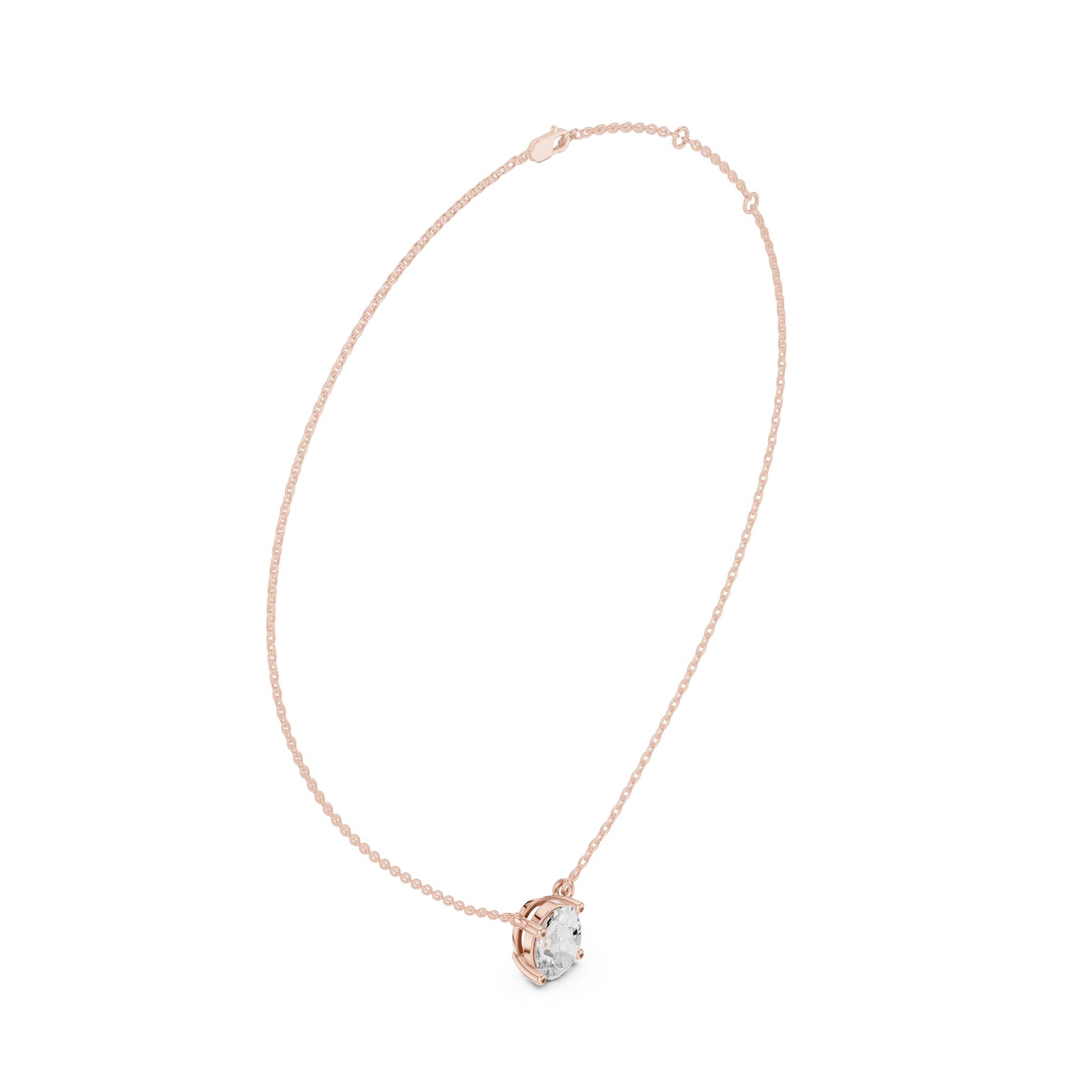 Oval Lab Grown Diamond Pendant