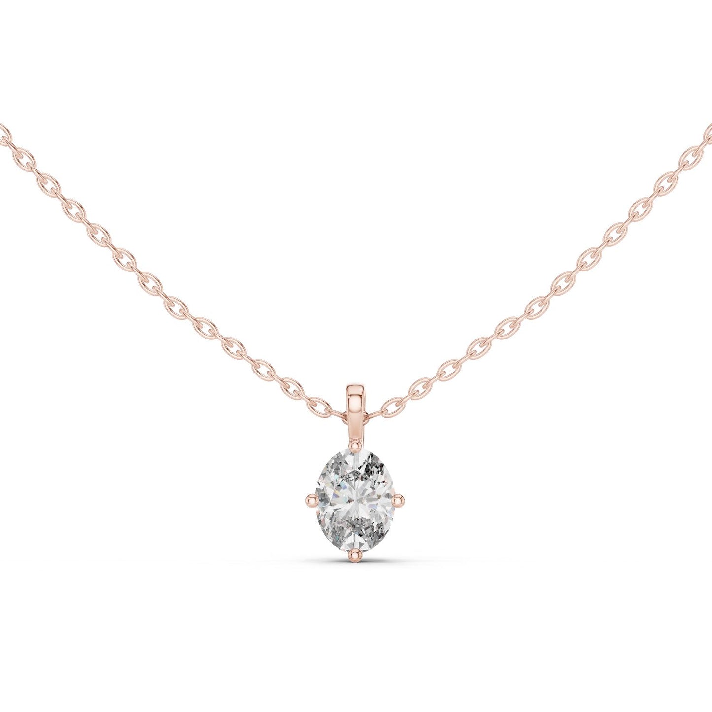 Oval Lab Grown Diamond Pendant