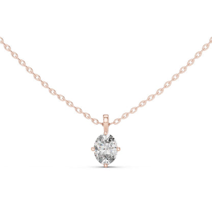 Oval Lab Grown Diamond Pendant
