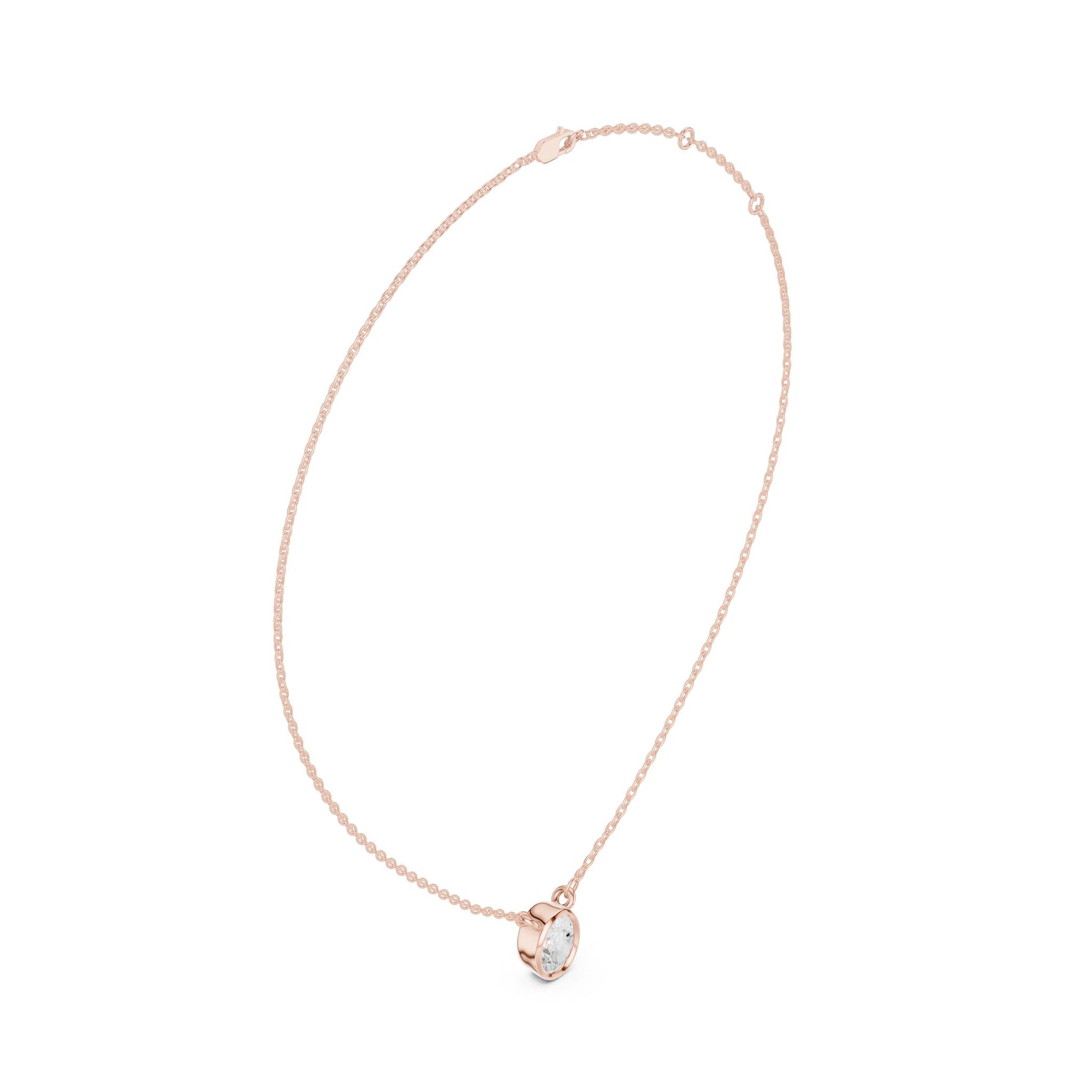 Oval Lab Grown Diamond Pendant