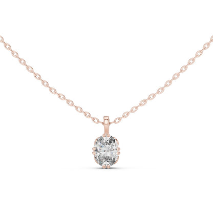 Oval Lab Grown Diamond Pendant