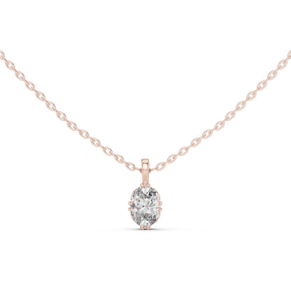 Oval Lab Grown Diamond Pendant
