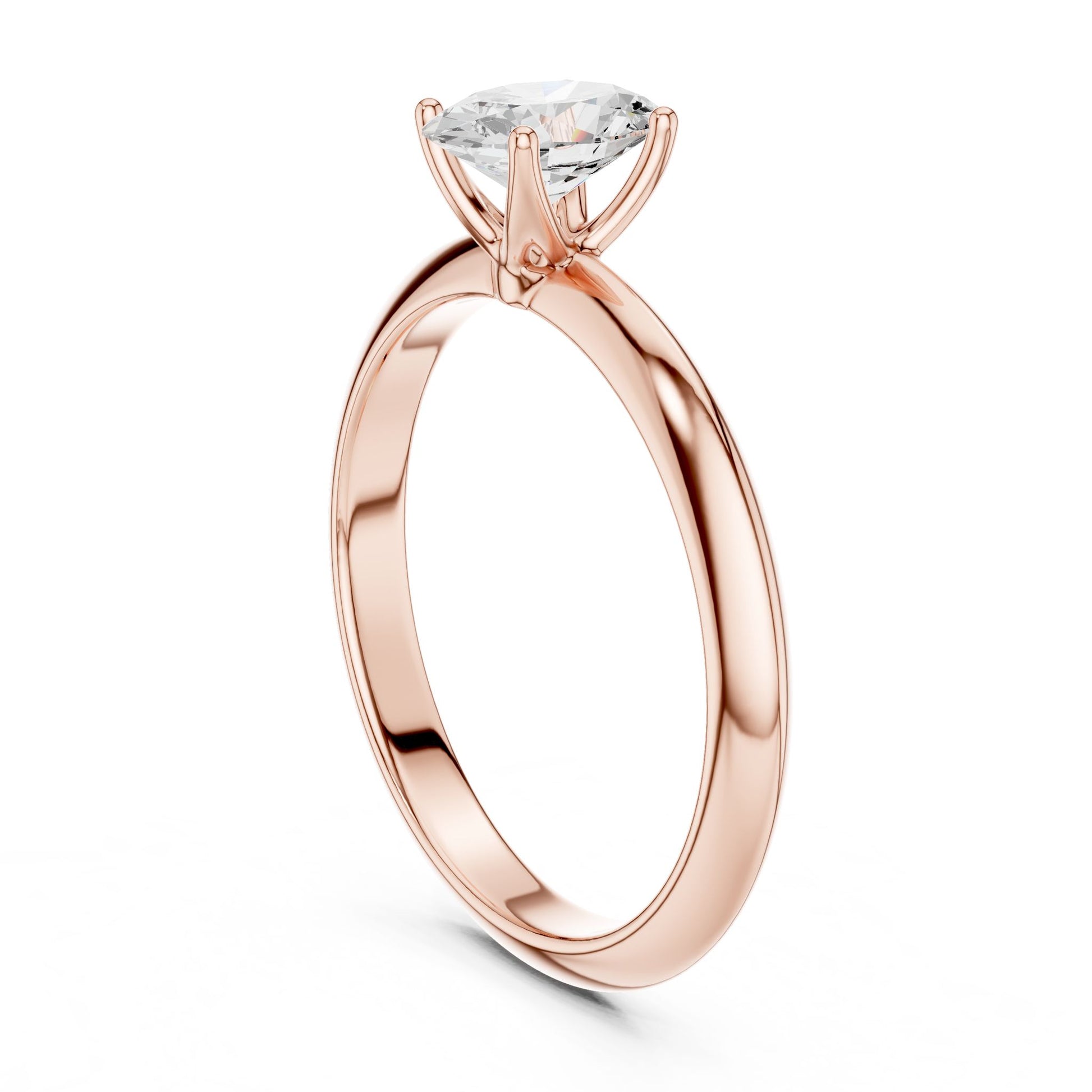 Oval Lab Grown Diamond Solitaire Engagement Ring