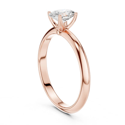 Oval Lab Grown Diamond Solitaire Engagement Ring