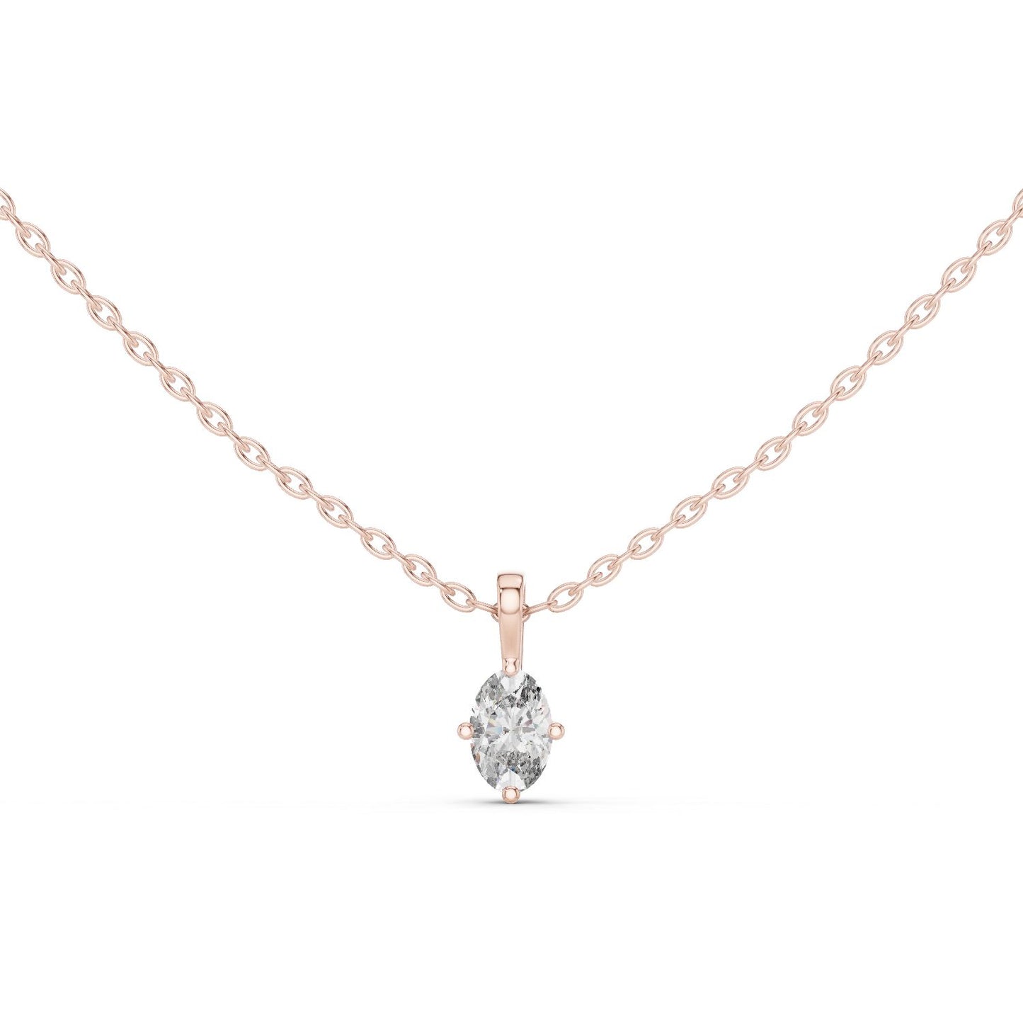 Oval Lab Grown Diamond Pendant