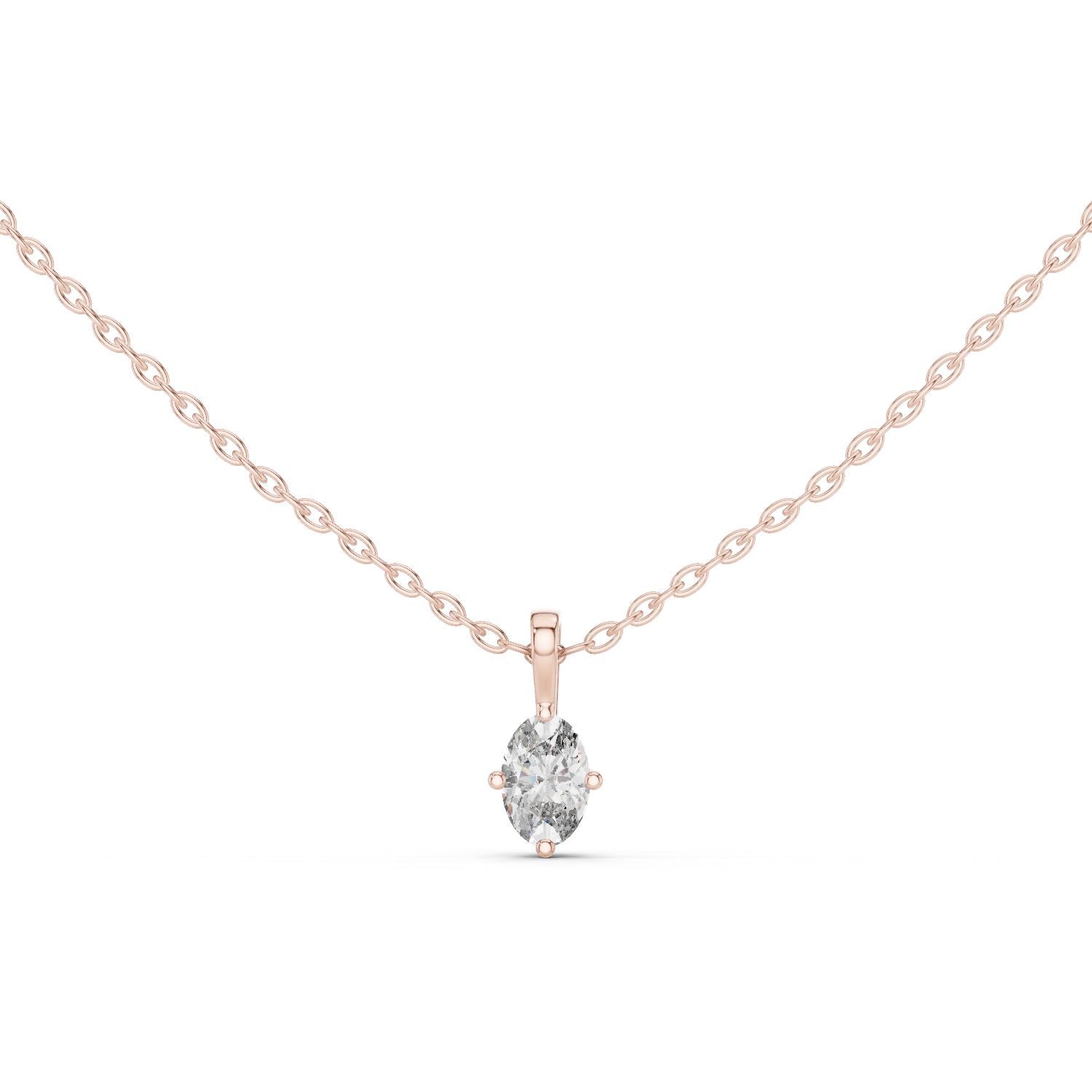 Oval Lab Grown Diamond Pendant