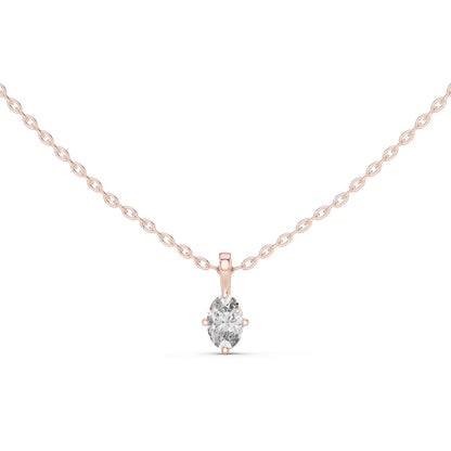 Oval Lab Grown Diamond Pendant