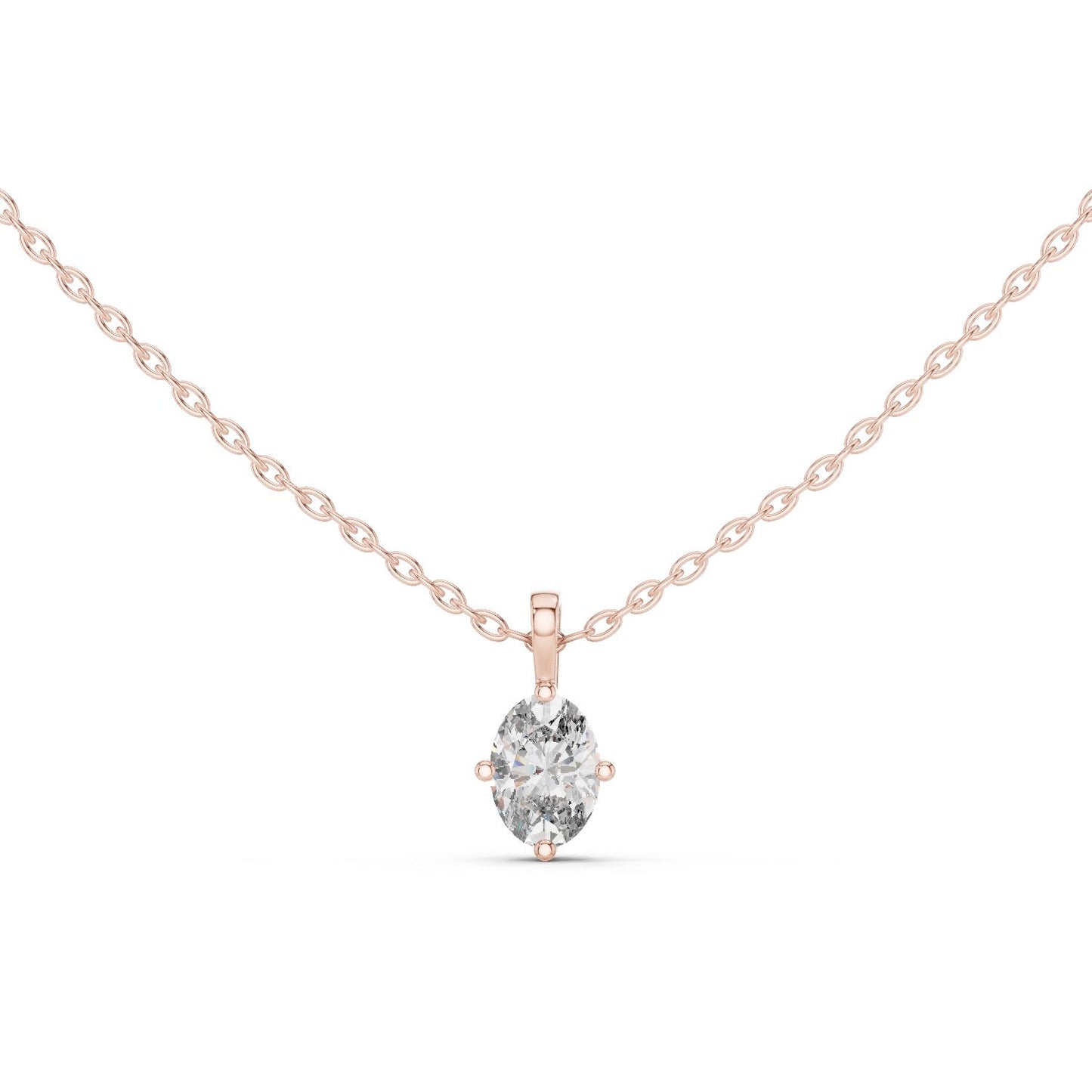 Oval Lab Grown Diamond Pendant
