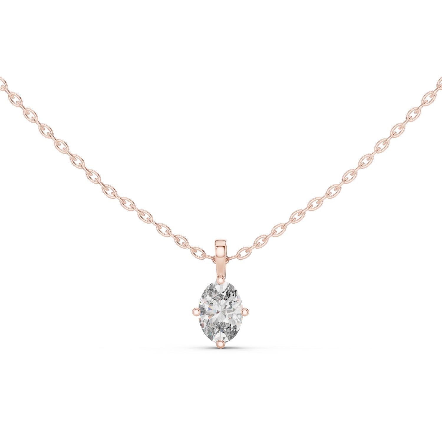 Oval Lab Grown Diamond Pendant