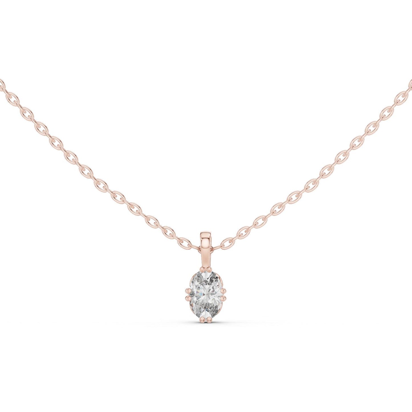 Oval Lab Grown Diamond Pendant