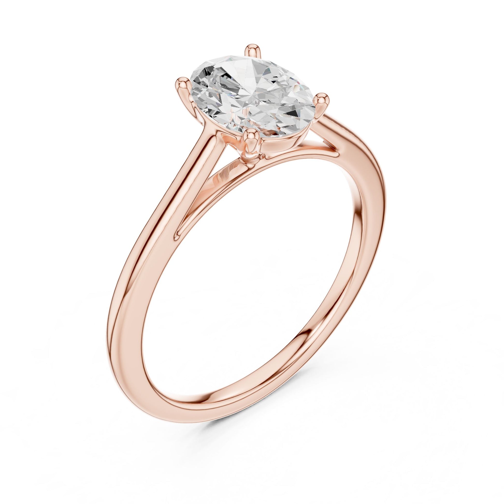 Women's Oval Lab Grown Diamond Ring