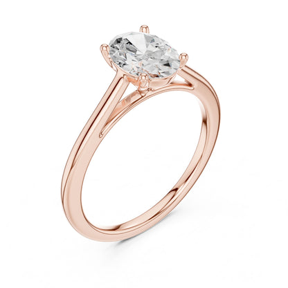 Women's Oval Lab Grown Diamond Ring