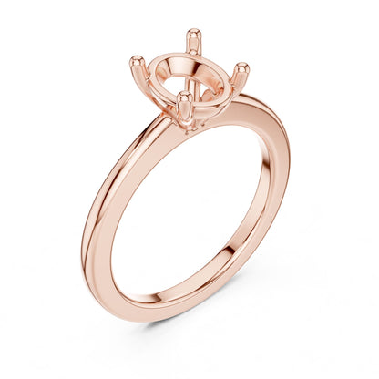 Oval Lab Grown Diamond Solitaire Engagement Ring