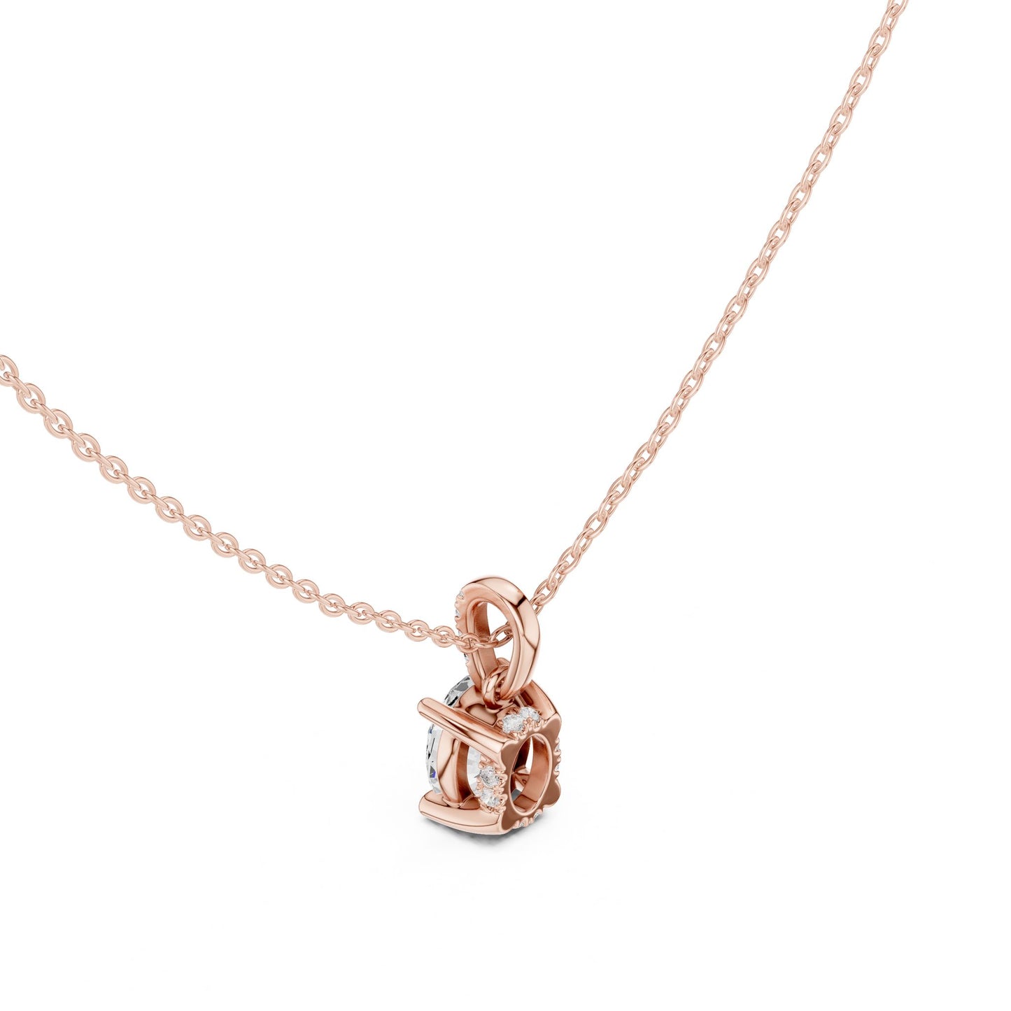 Oval Lab Grown Diamond Pendant