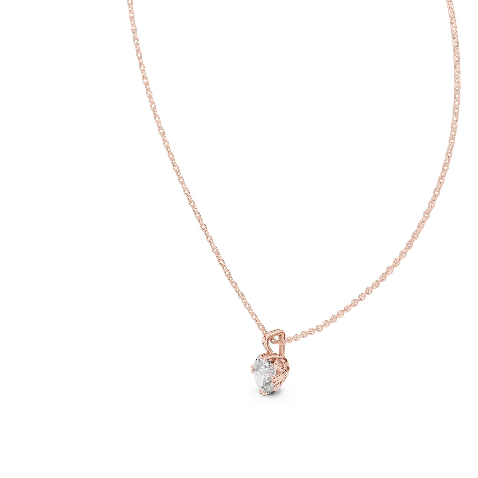 Oval Lab Grown Diamond Pendant