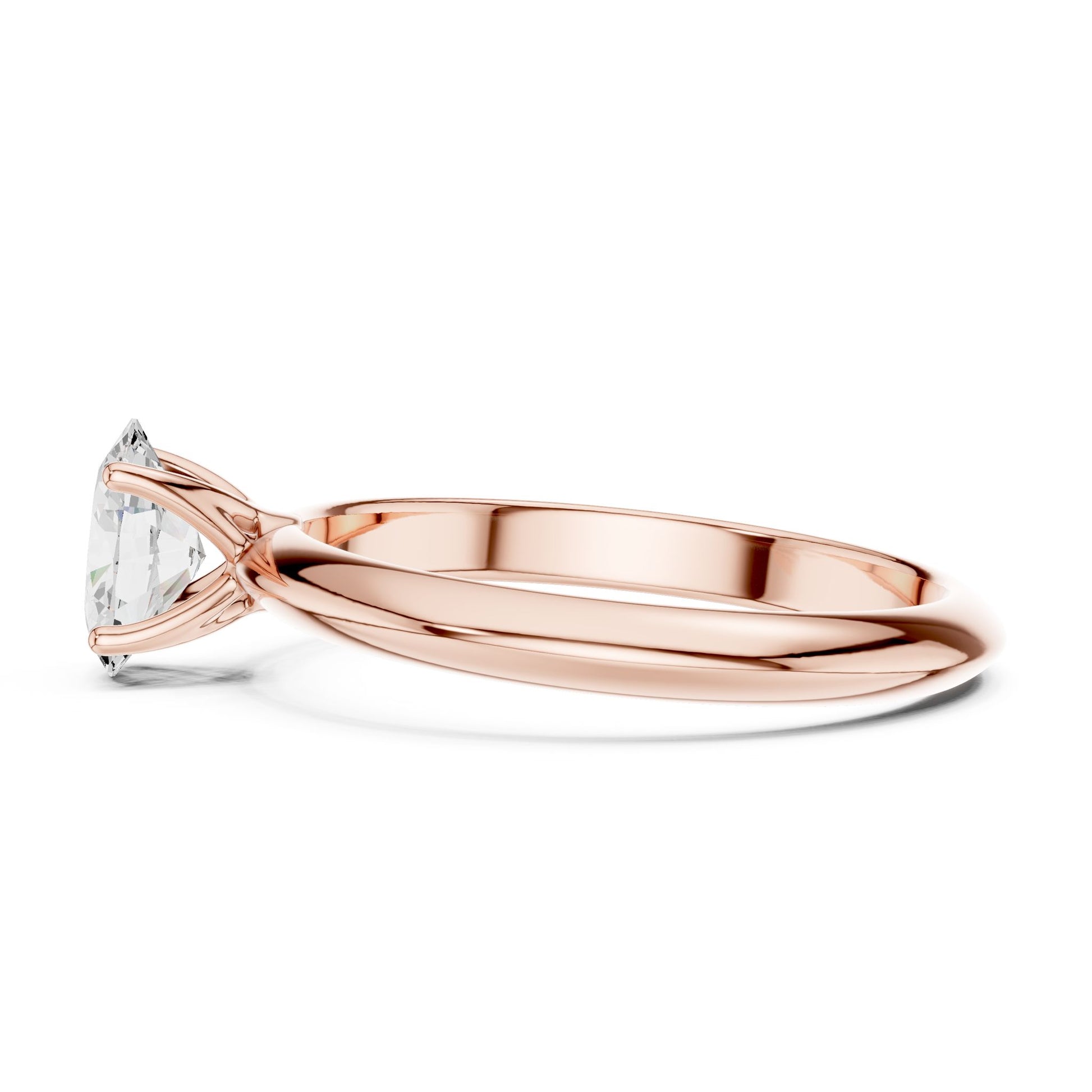 Oval Lab Grown Diamond Solitaire Engagement Ring