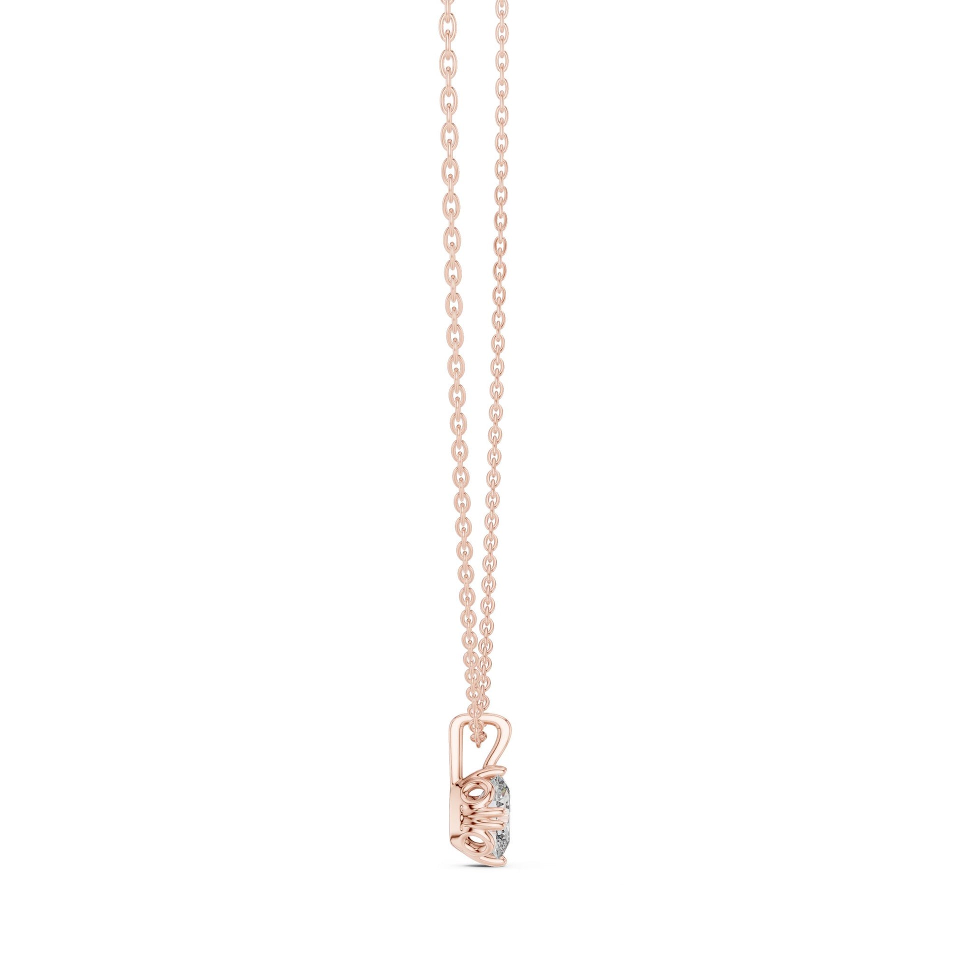 Oval Lab Grown Diamond Pendant