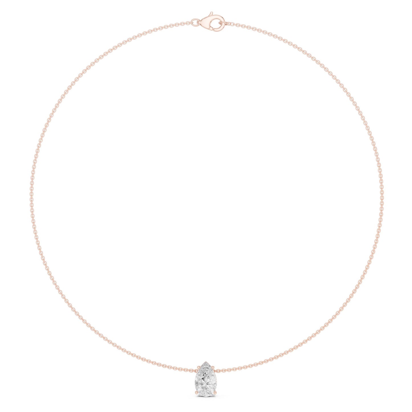 Oval Lab Grown Diamond Pendant