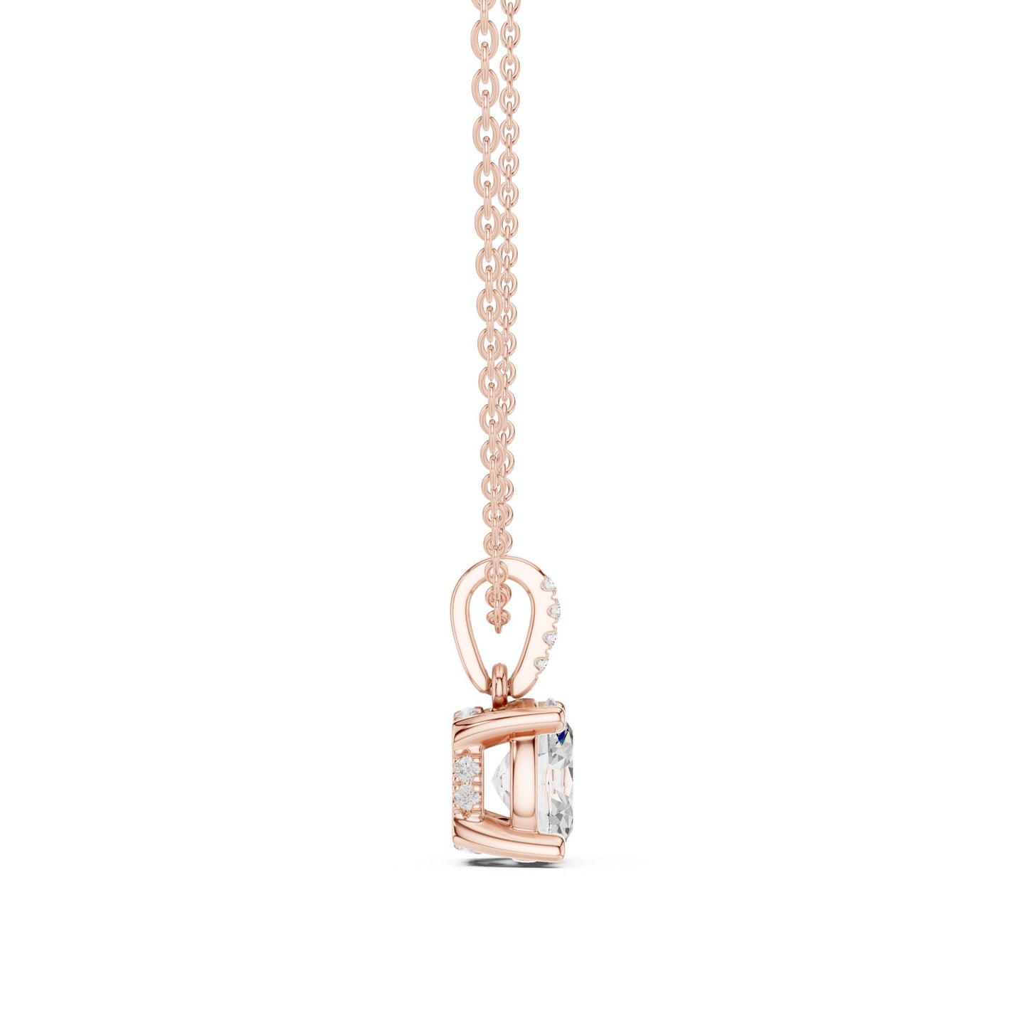 Oval Lab Grown Diamond Pendant