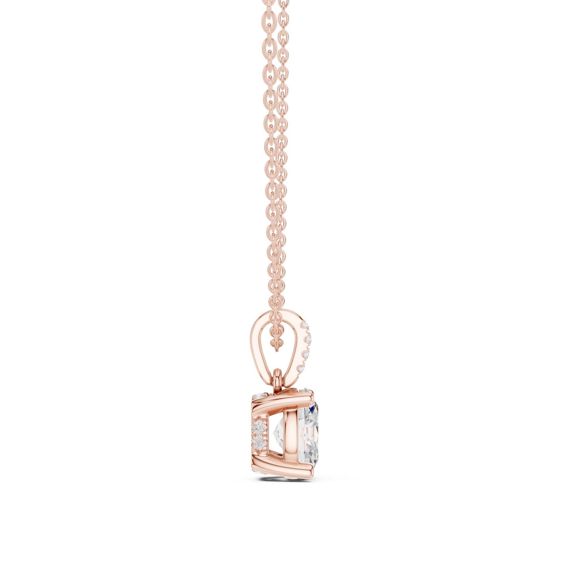 Oval Lab Grown Diamond Pendant
