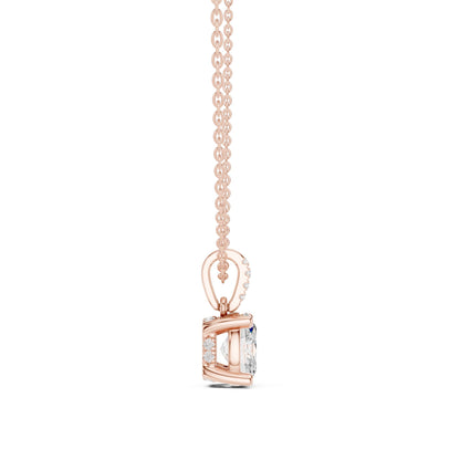 Oval Lab Grown Diamond Pendant