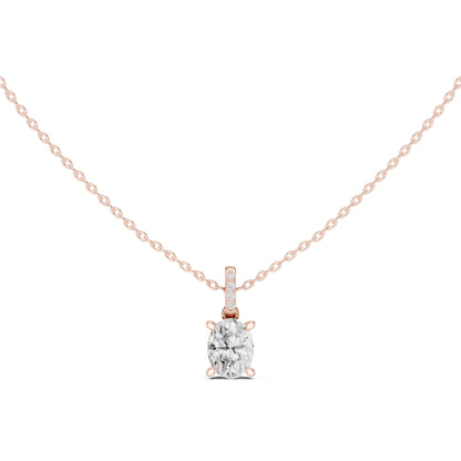 Oval Lab Grown Diamond Pendant