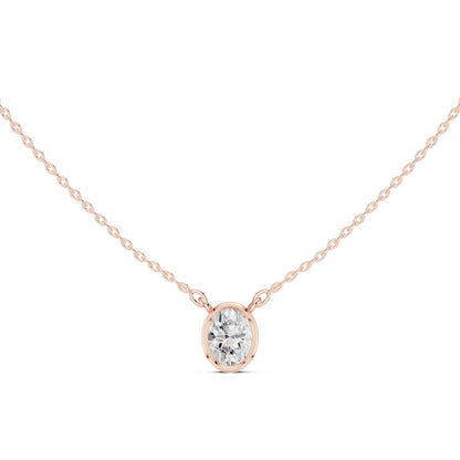 Oval Lab Grown Diamond Pendant