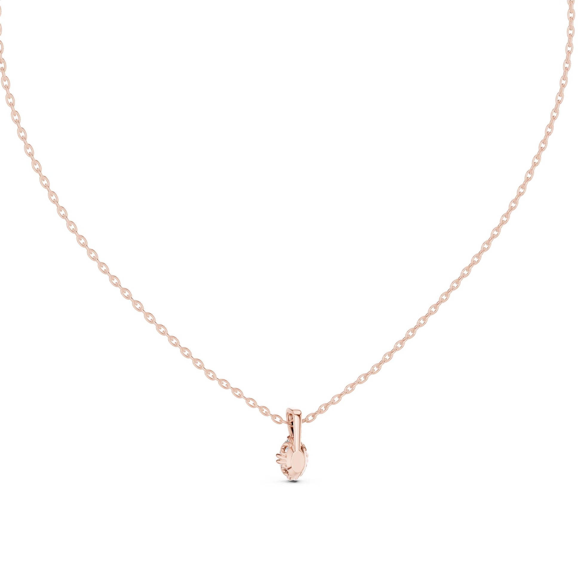 Oval Lab Grown Diamond Pendant