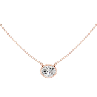 Oval Lab Grown Diamond Pendant